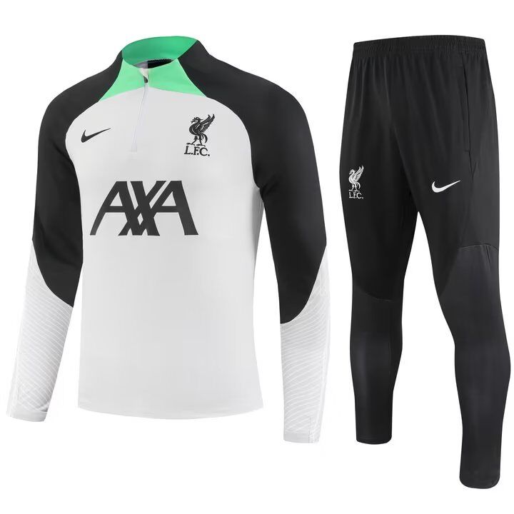 AAA Quality Liverpool 23/24 Tracksuit - White/Black